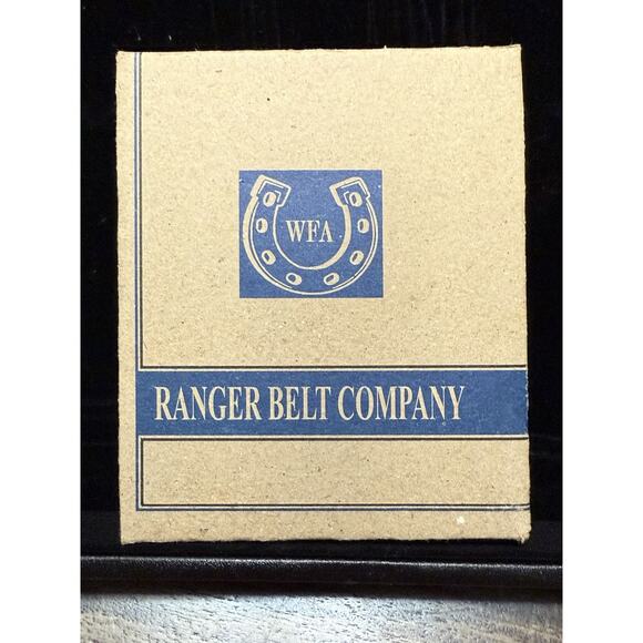 Ranger Belt Co Dark Brown Leather Bifold Wallet with Cowhide Inlay & Cross – NWT - Picture 14 of 14